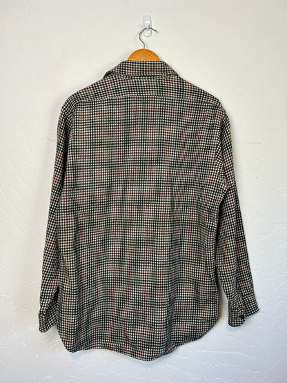 Pendleton Wool Houndstooth Shirt - L