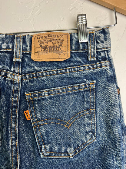 Levi's Orange Tab Acid Wash Jeans Youth USA - 14 Slim