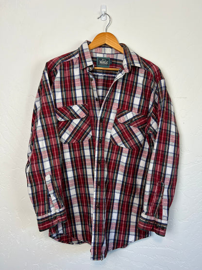 Woolrich Plaid Flannel Shirt - L