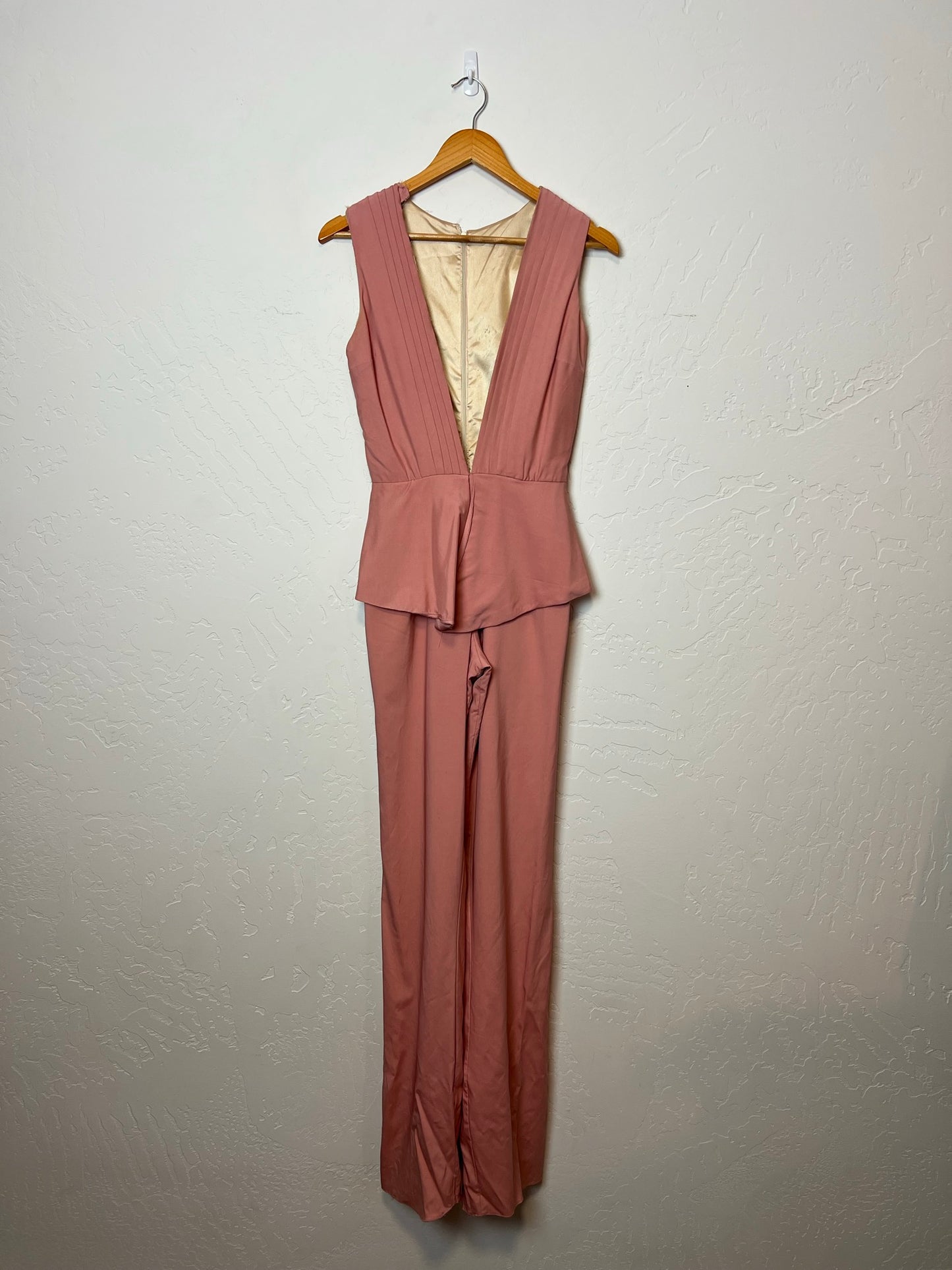 Vintage Dusty Rose Wide Leg Jumpsuit