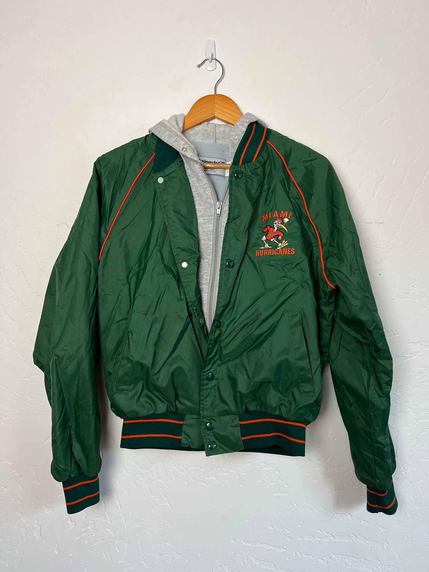 Swingster Miami Hurricanes Jacket - Size M