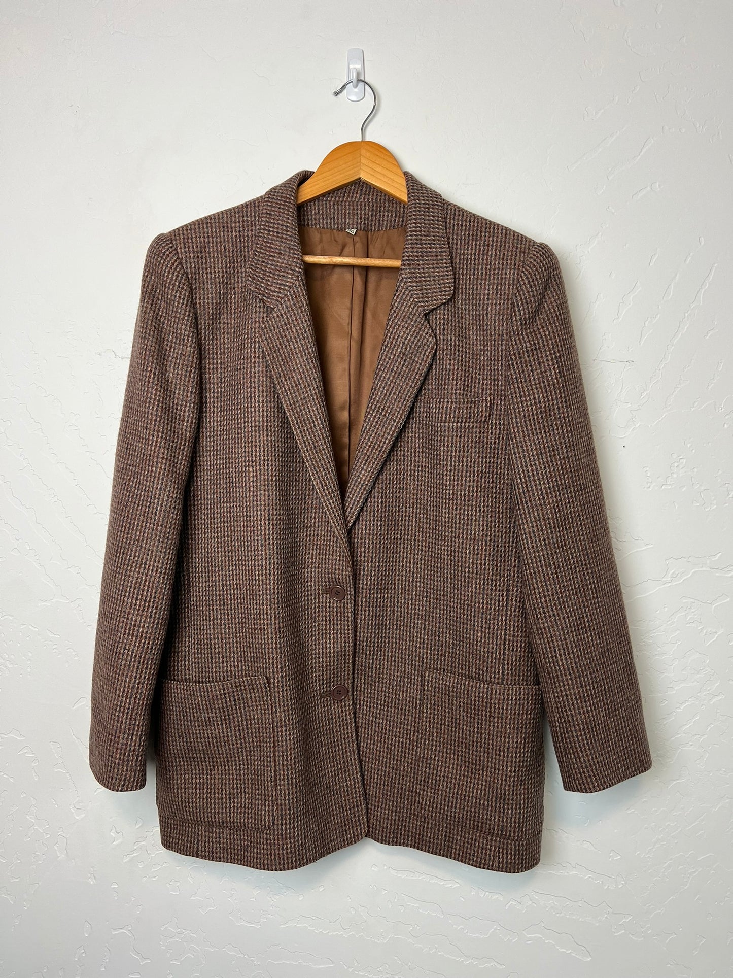 Peabody House Houndstooth Tweed Blazer - 13/14