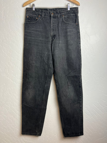 Levi's 550 Faded Black Tapered Jeans USA - W34 L32