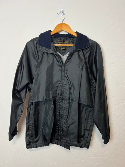 Eddie Bauer Black Windbreaker Jacket - Size L