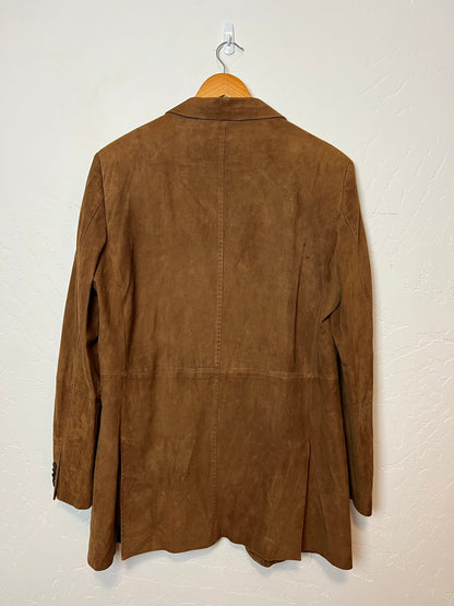Michael Kors Cognac Suede Blazer - XL