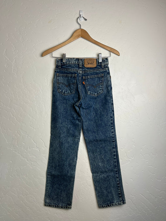 Levi's Orange Tab Acid Wash Jeans Youth USA - 14 Slim