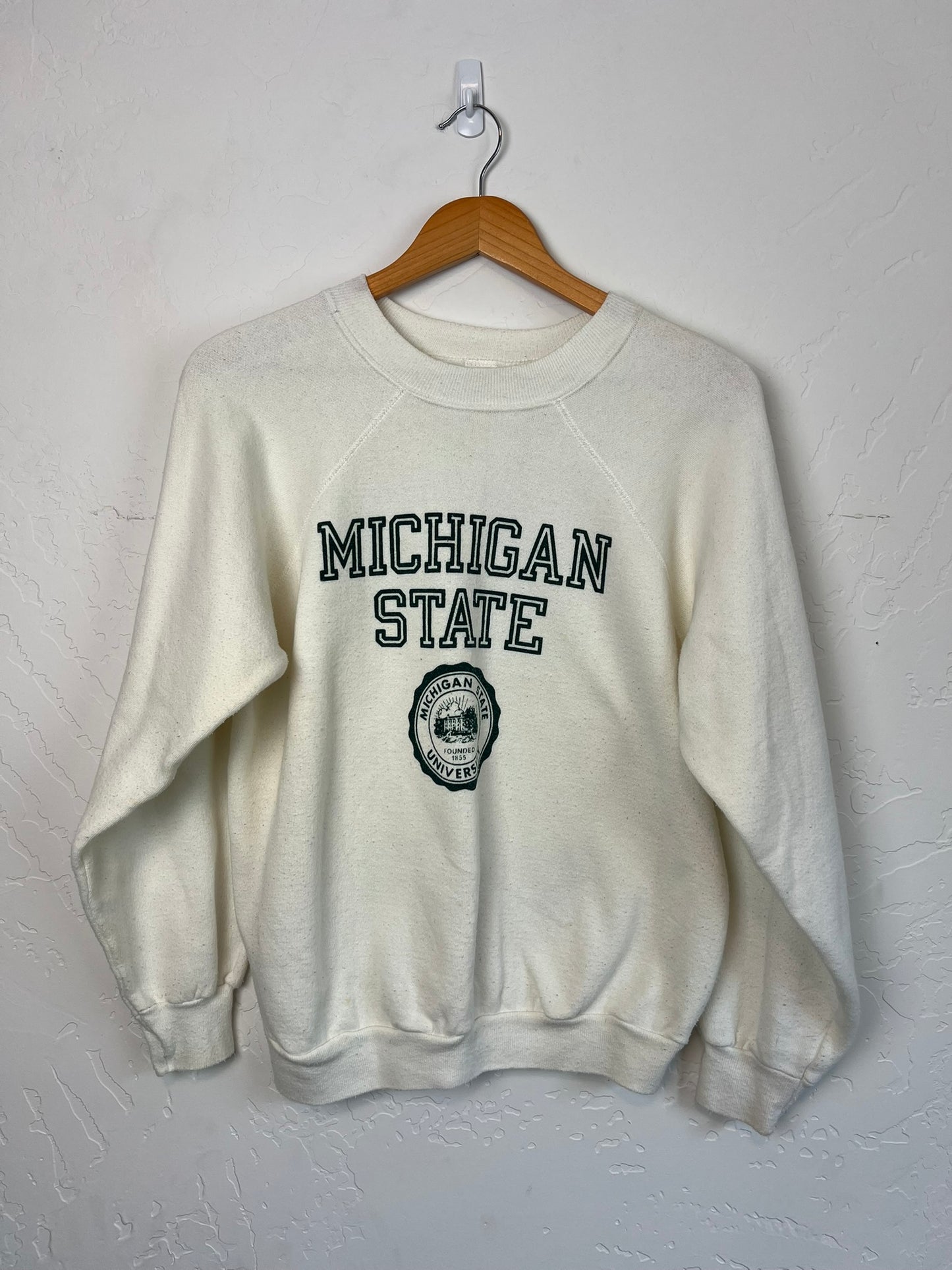 Champion Michigan State University Crewneck Oatmeal - L