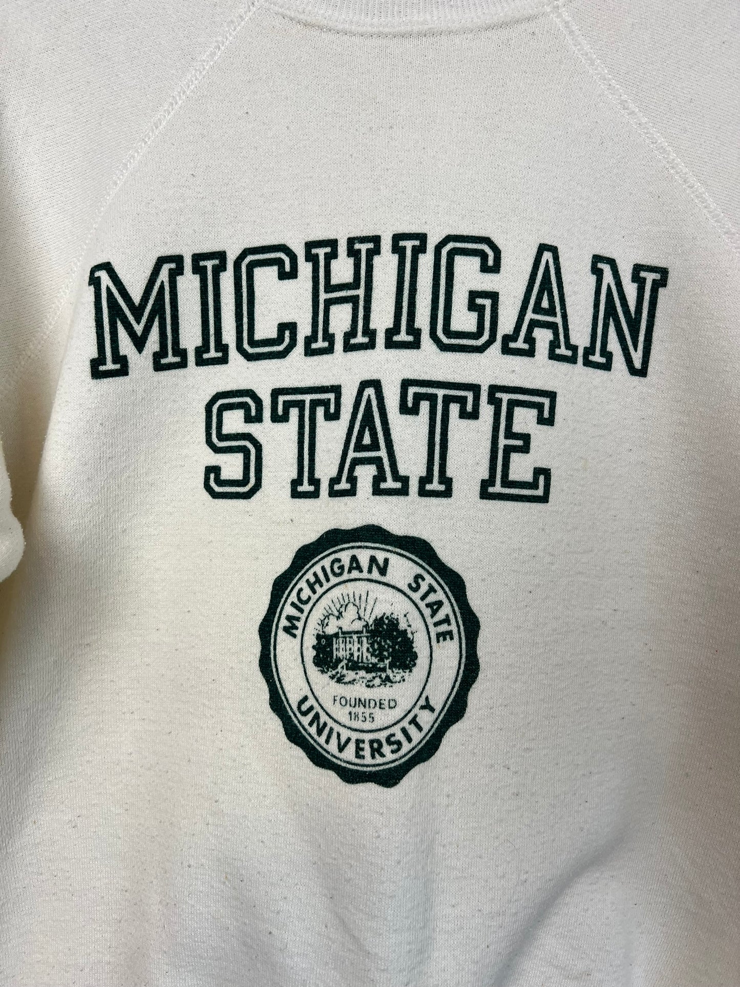 Champion Michigan State University Crewneck Oatmeal - L