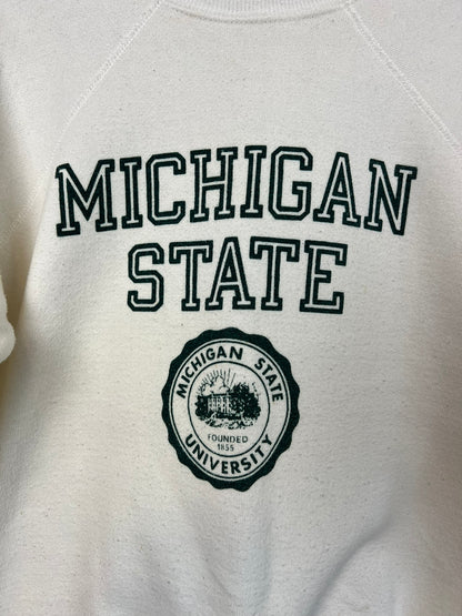 Champion Michigan State University Crewneck Oatmeal - L