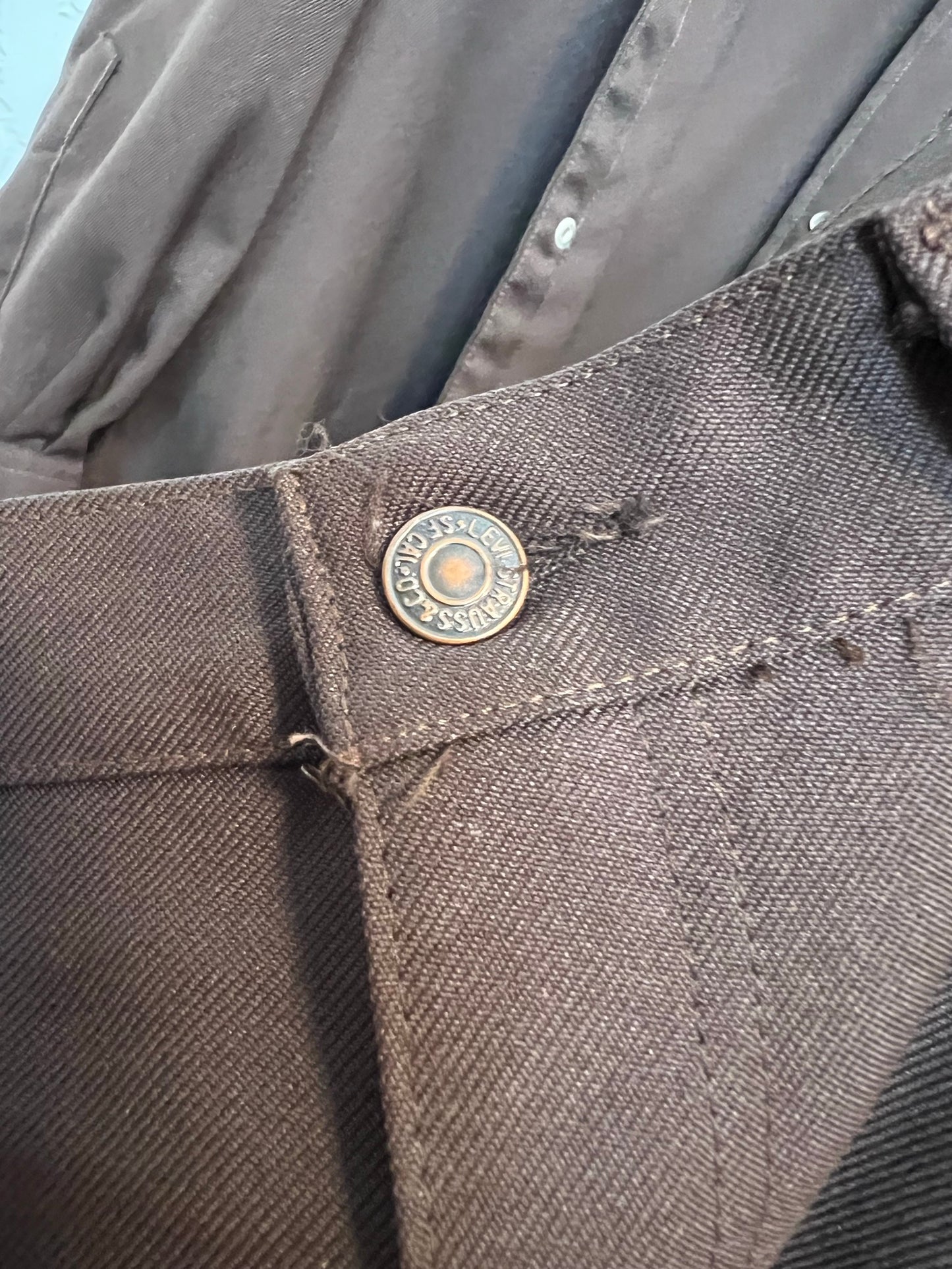 H Bar C California Ranchwear Brown Western Suit - Size 16½ - 33