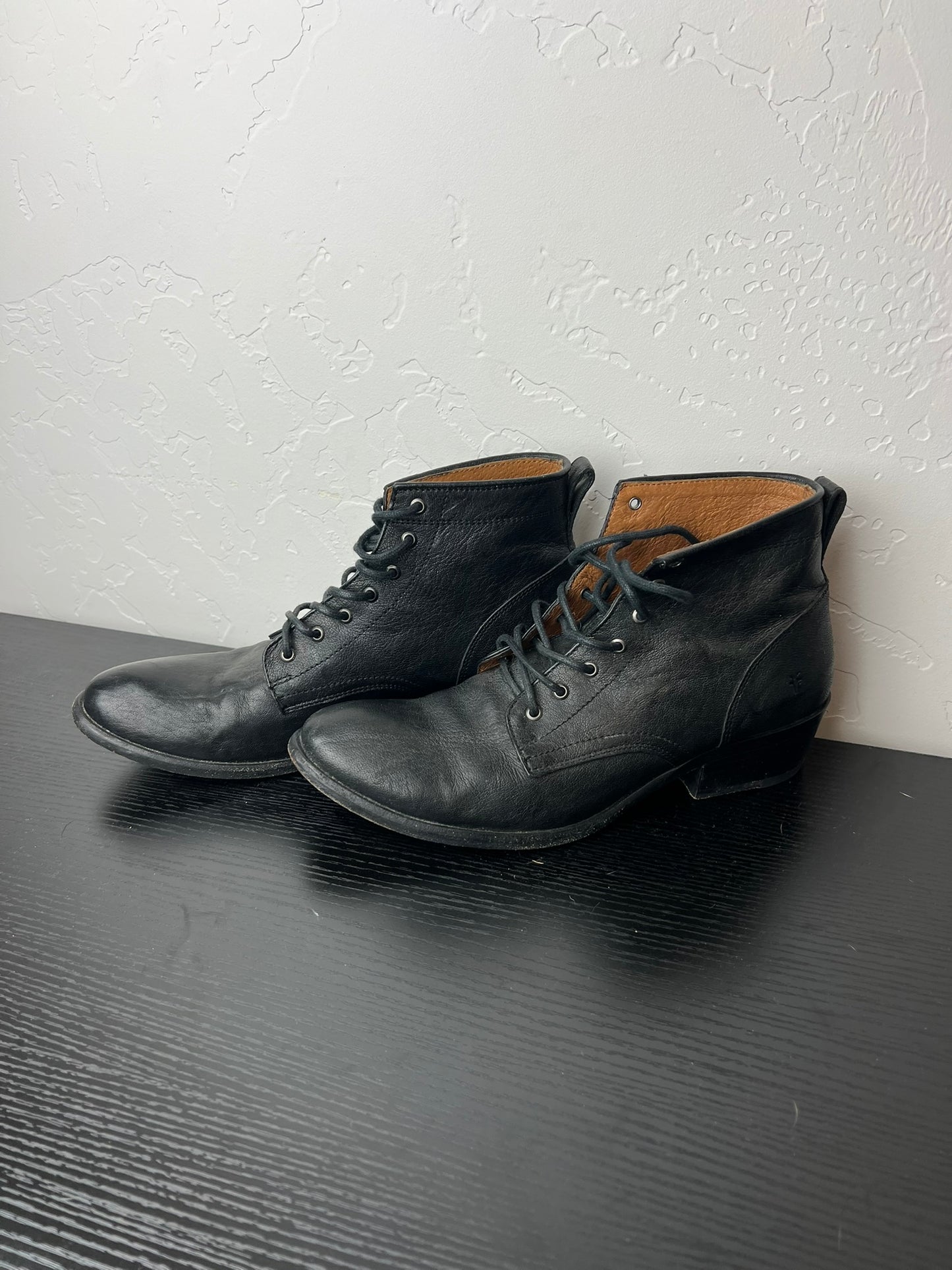 Frye Lace-Up Leather Boots - 8.5 B