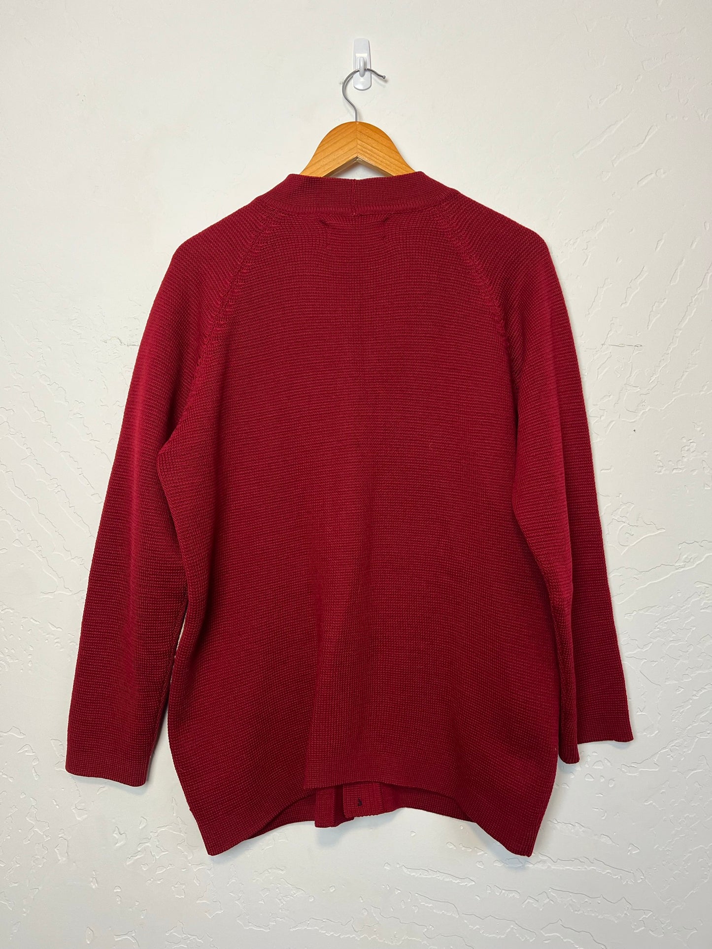 Vintage Burgundy & Cream Southwestern Aztec Cardigan - Size S/M