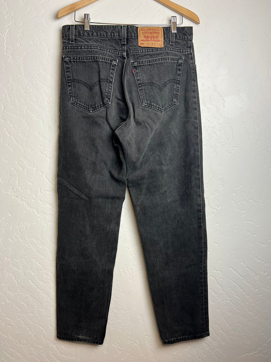 Levi's 550 Faded Black Tapered Jeans USA - W34 L32