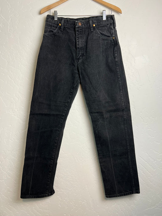 Wrangler 13MWZWK Cowboy Cut Faded Black Jeans - 32x32
