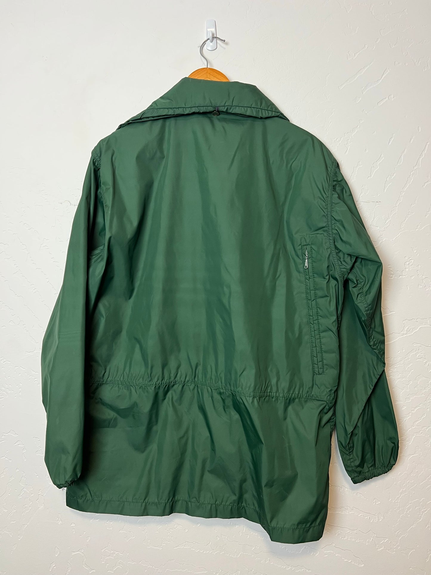 Sportcaster Hunter Green Nylon Windbreaker - Size L