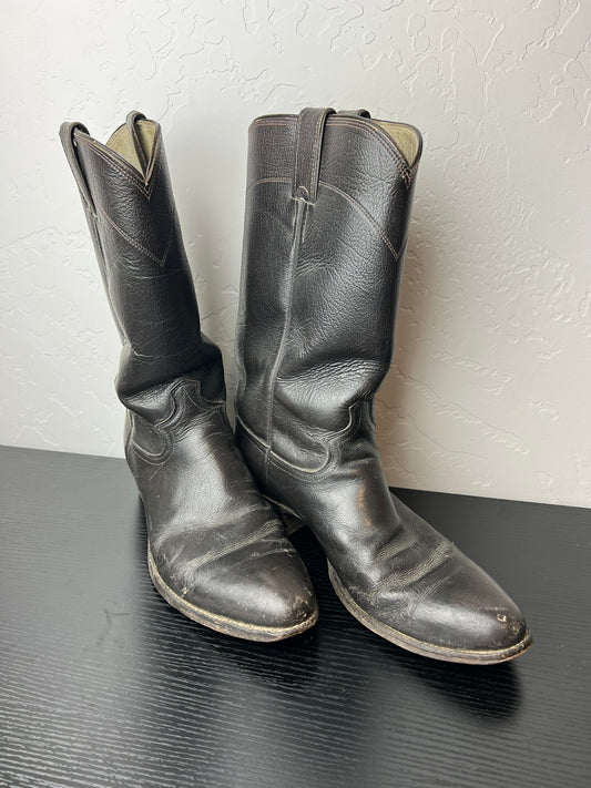 Justin Black Roper Boots - US 9D