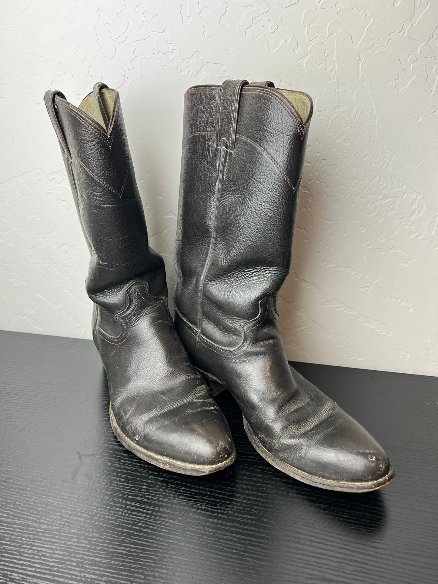 Justin Black Roper Boots - US 9D