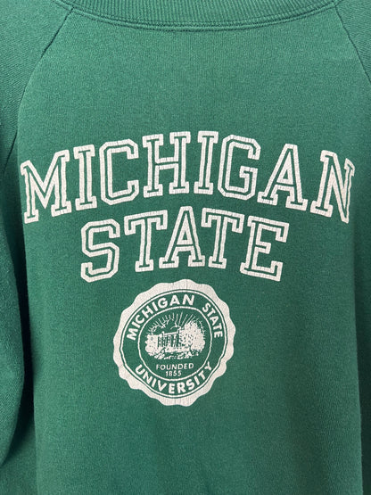 Champion Michigan State University Crewneck Green - L