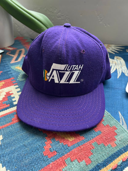 Utah Jazz Purple Snapback Cap - Vintage NBA