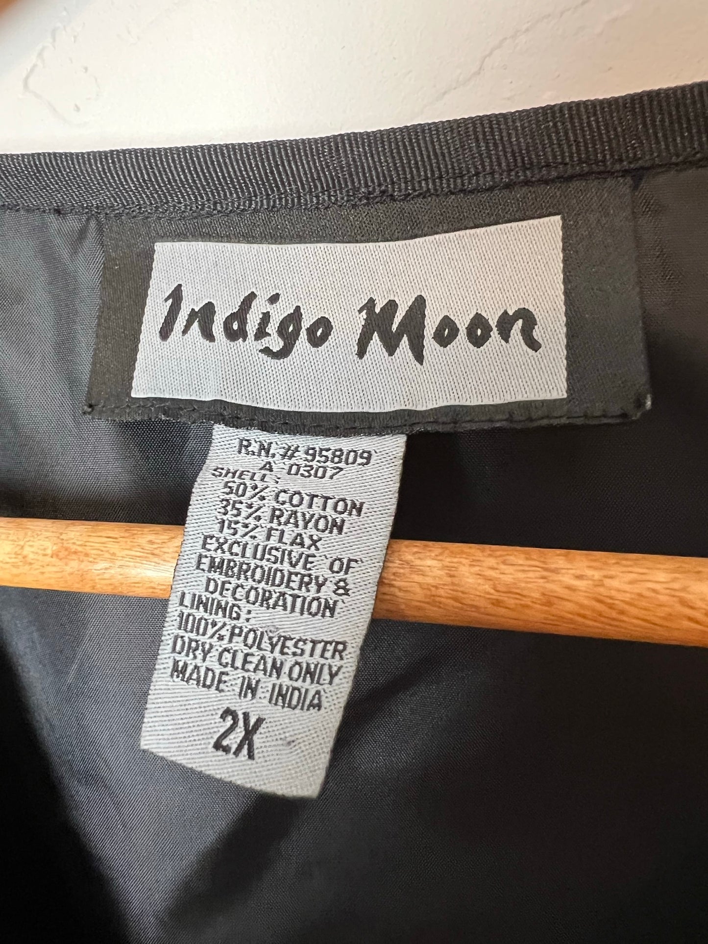 Indigo Moon Patchwork Art-to-Wear Jacket