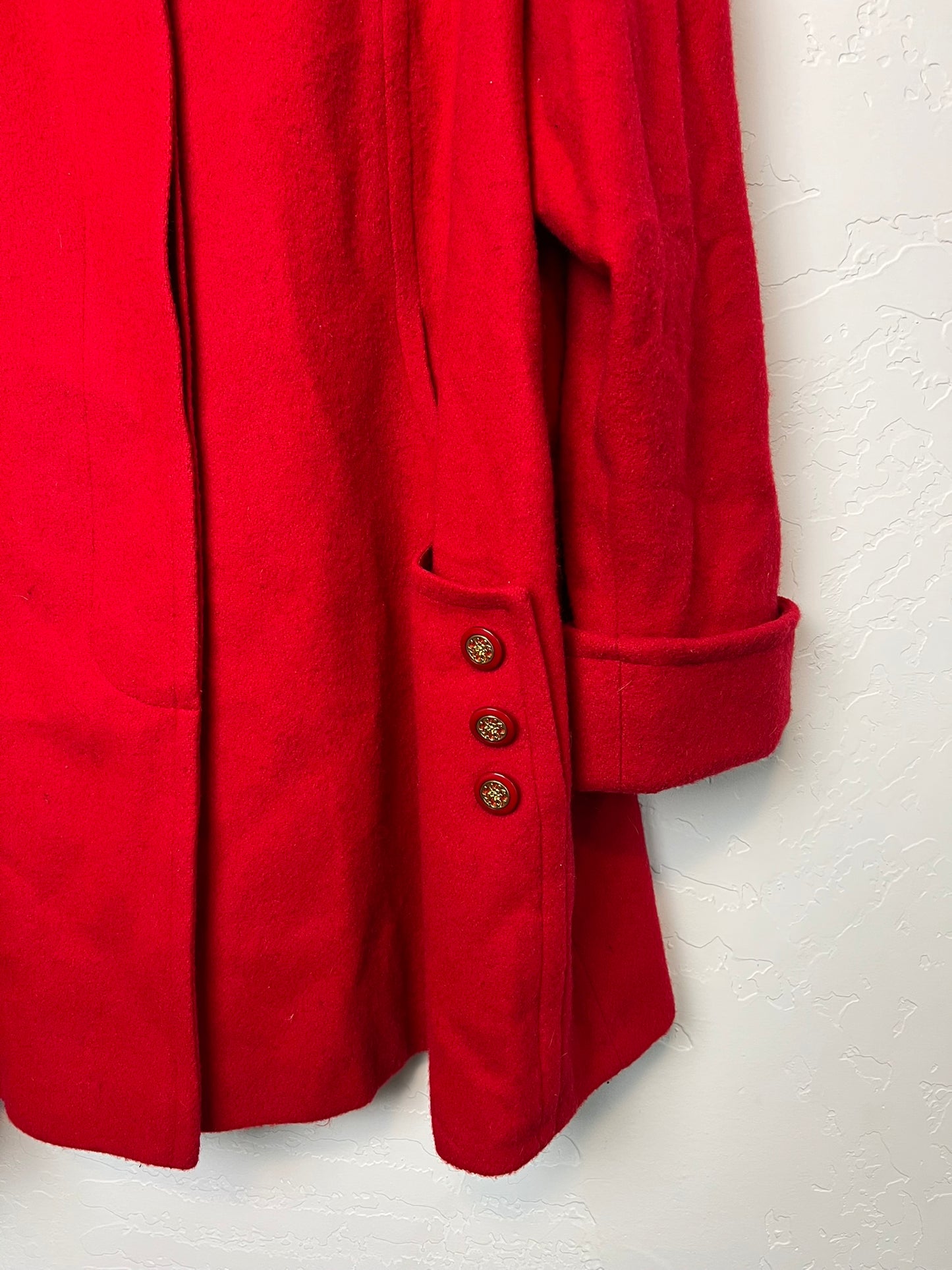 Orvis Red Wool Swing Coat - L