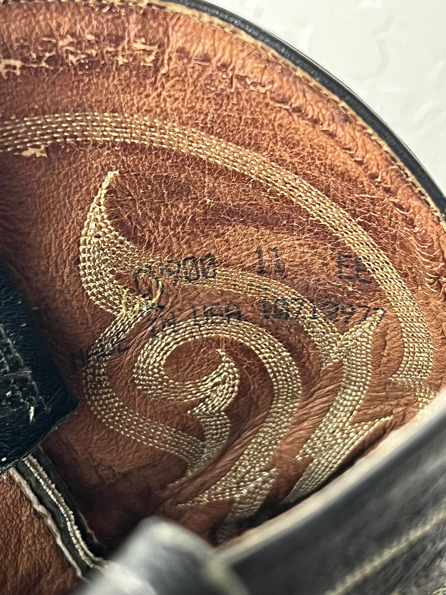 Tony Lama Ostrich Cowboy Boots - 11 EE