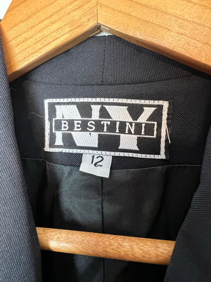 Bestini NY Charcoal Wool Blazer - Size 12