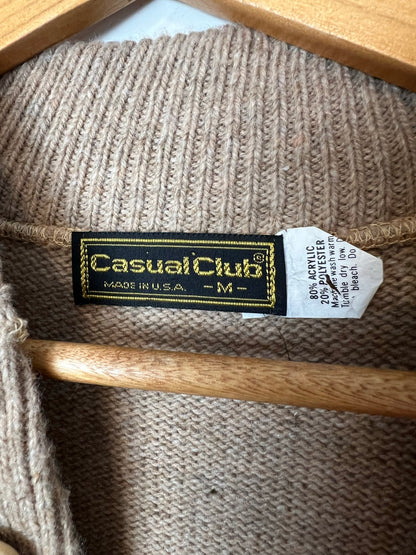 Casual Club Henley Pullover Sweater - M