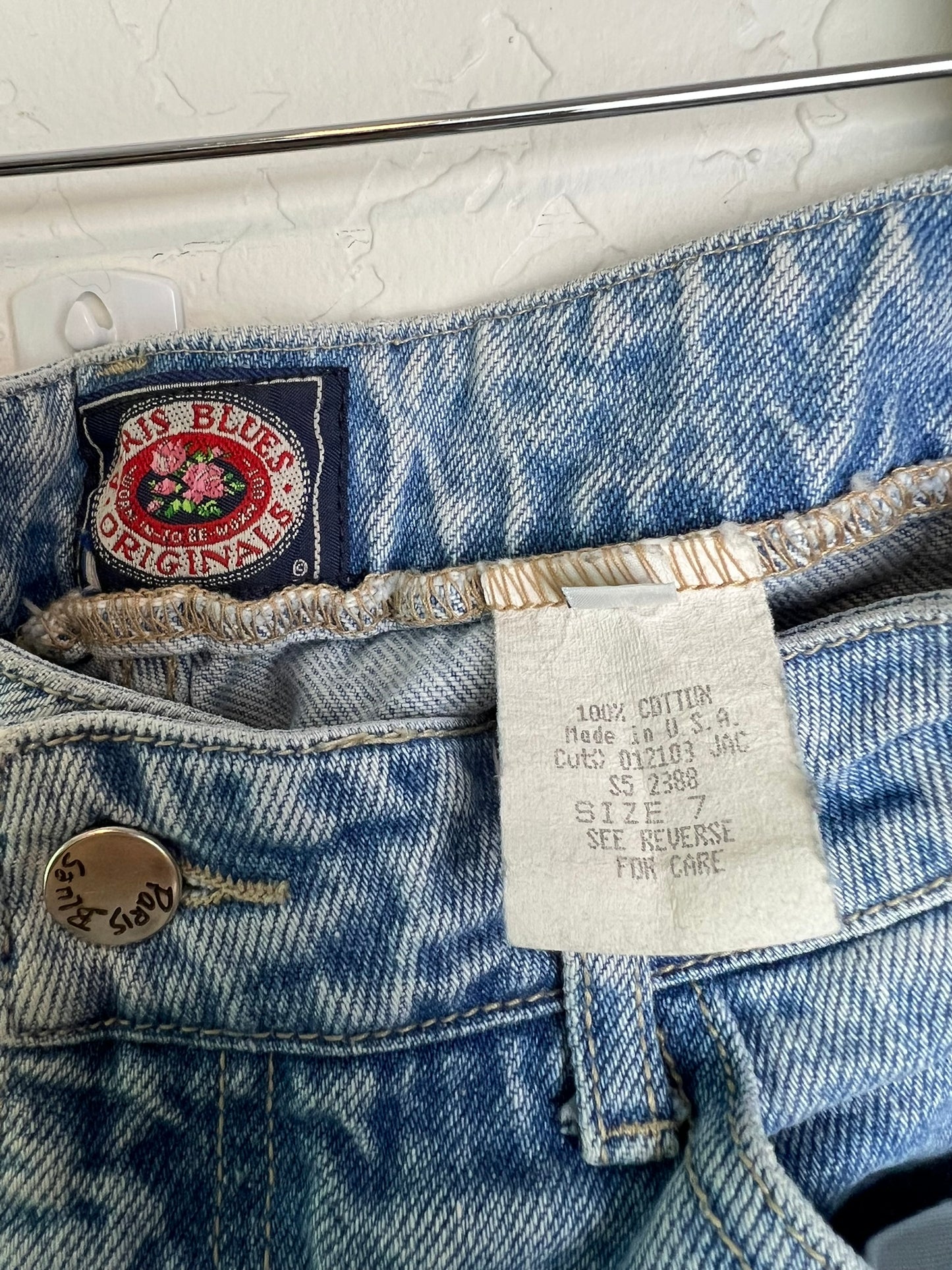 Y2K Butterfly Print Flared Jeans USA - S