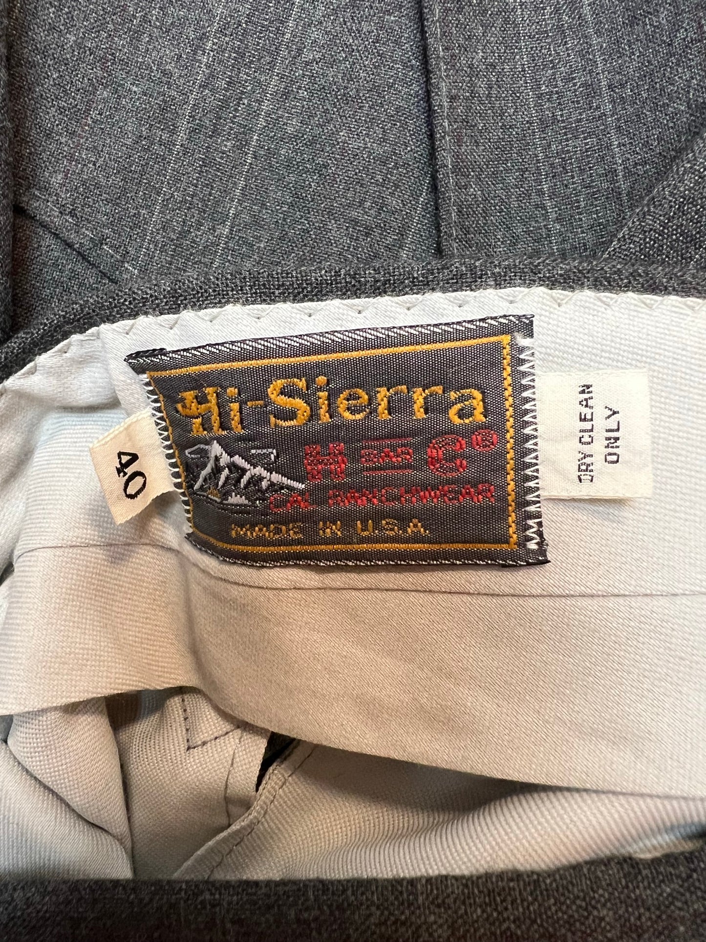 H Bar C Ranchwear Pinstripe Western Suit - 40