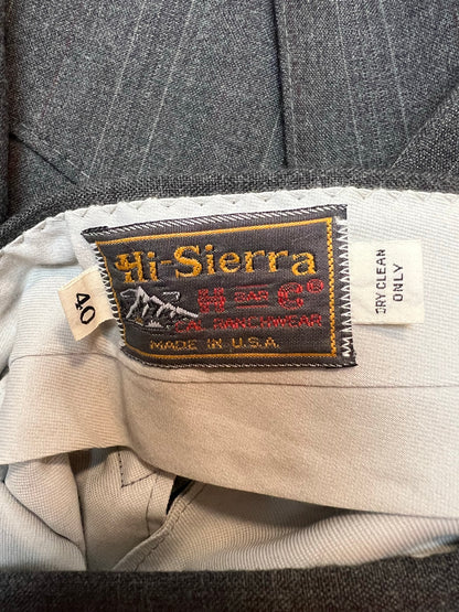 H Bar C Ranchwear Pinstripe Western Suit - 40