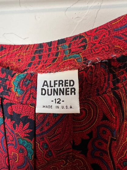 Alfred Dunner Paisley Rayon Skirt - L