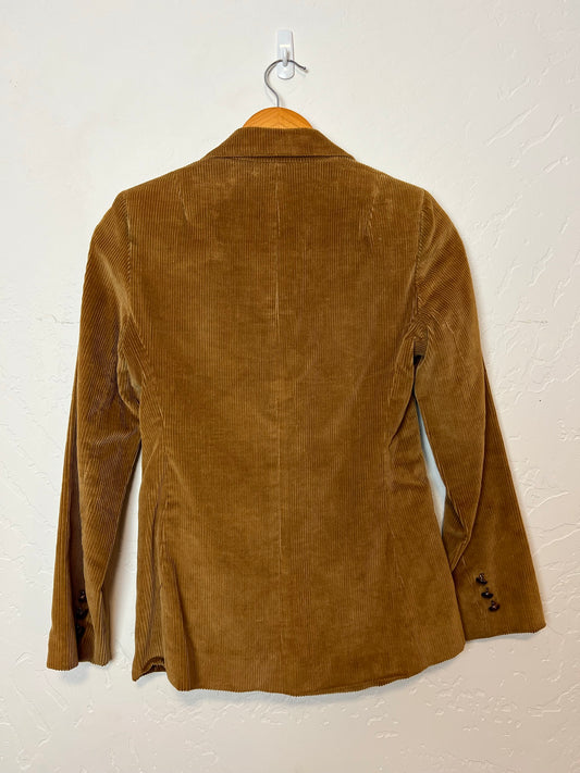 Vintage Camel Corduroy Blazer - Size 8