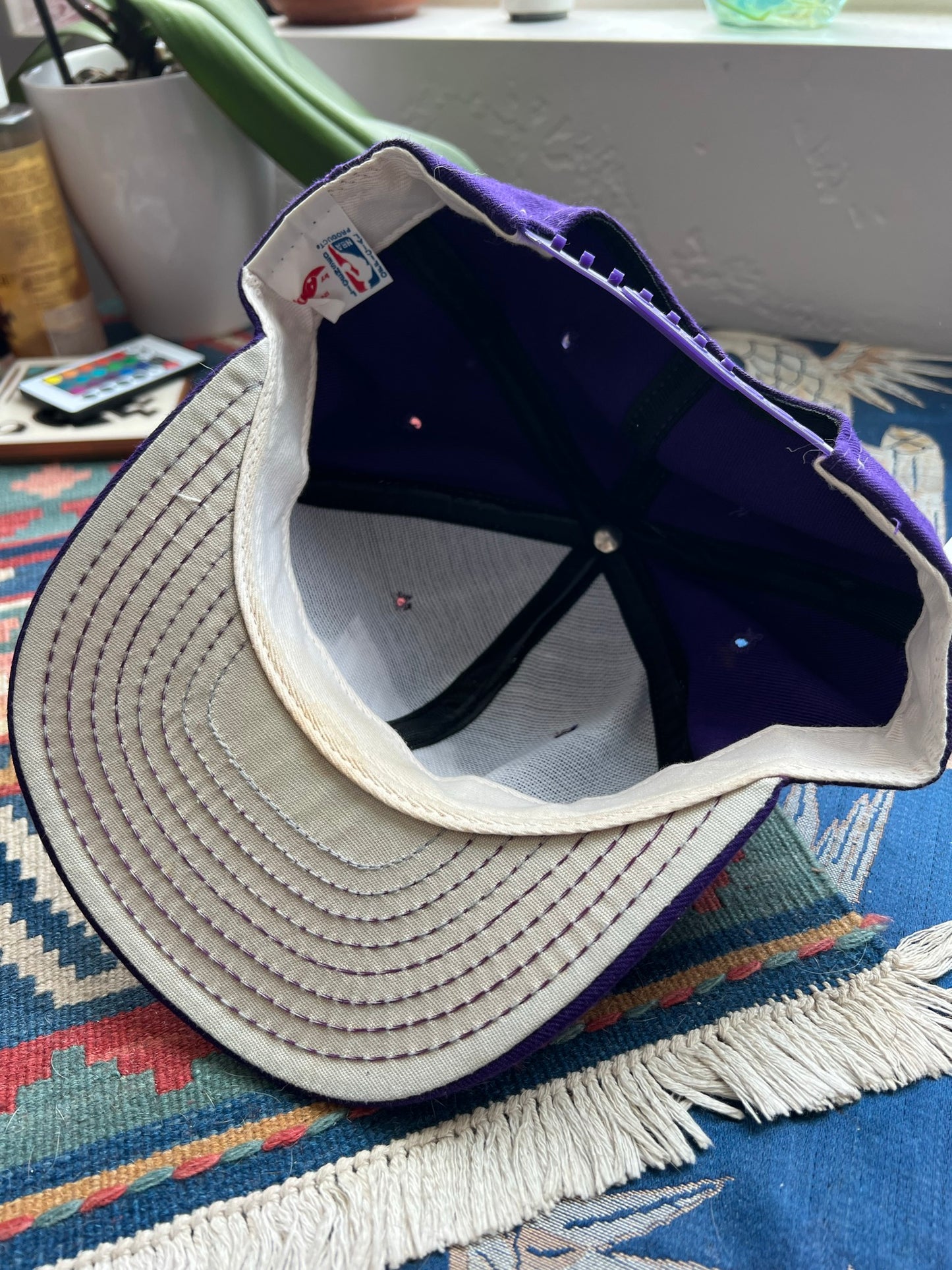 Utah Jazz Purple Snapback Cap - Vintage NBA