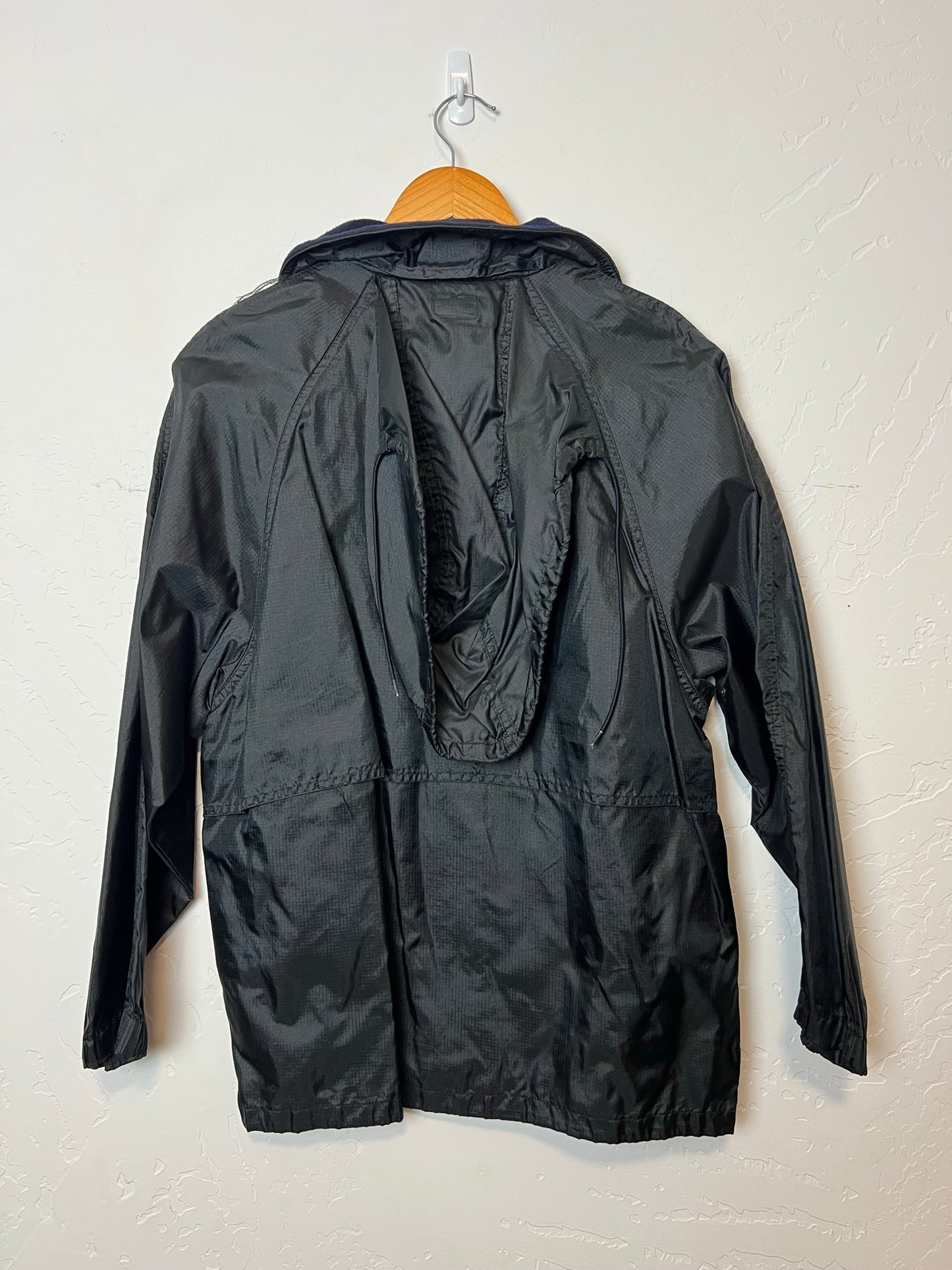 Eddie Bauer Black Windbreaker Jacket - Size L