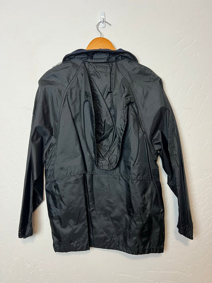 Eddie Bauer Black Windbreaker Jacket - Size L