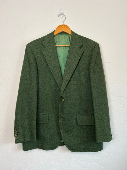 Merit Green Tweed Blazer - Size 42