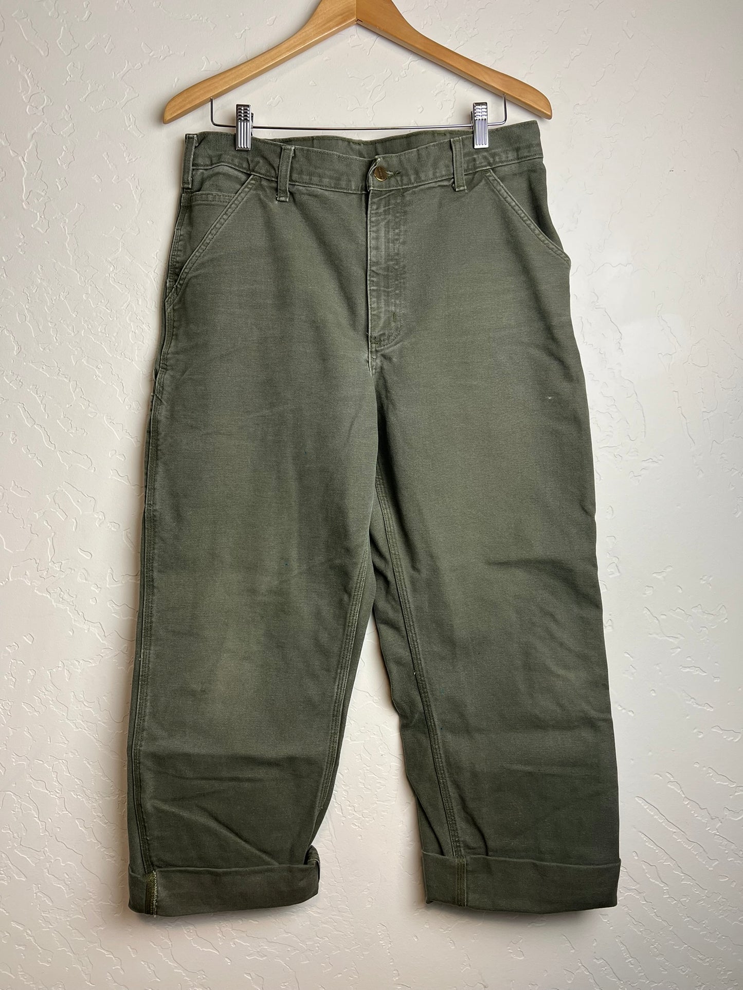 Carhartt B11 Moss Duck Work Dungaree - 34x32