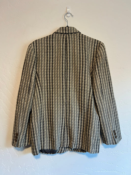 Giorgio Armani Striped Wool Blazer - Size 8