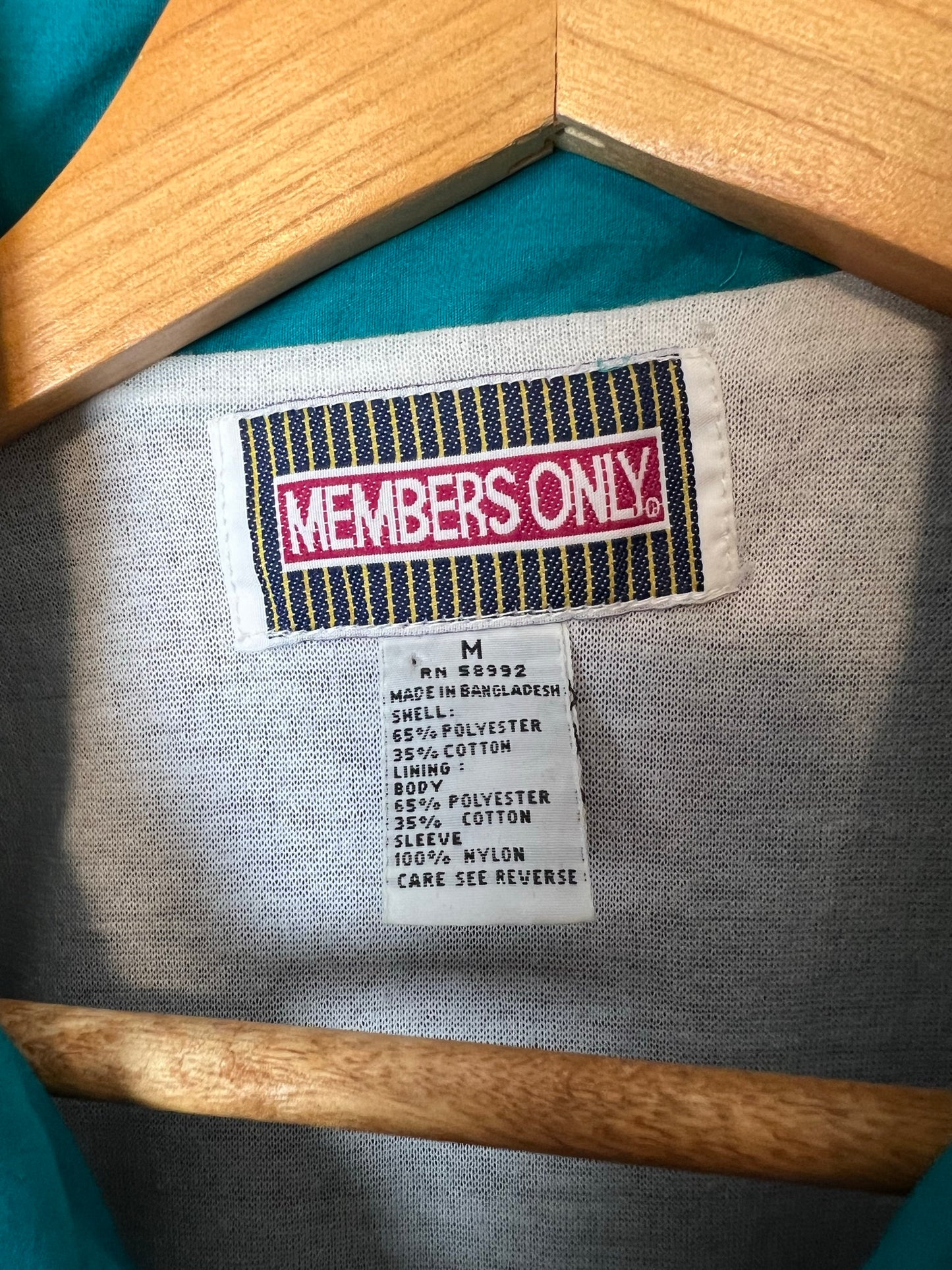 Members Only Navy Colorblock Racing Stripe Jacket - Size M