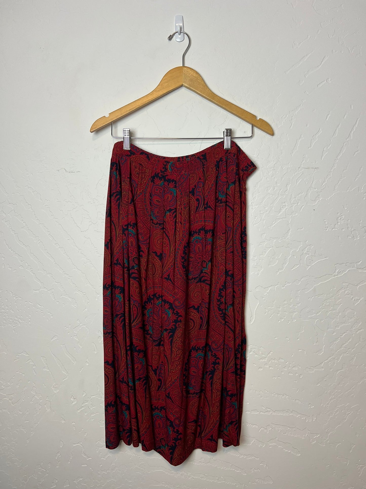 Alfred Dunner Paisley Rayon Skirt - L
