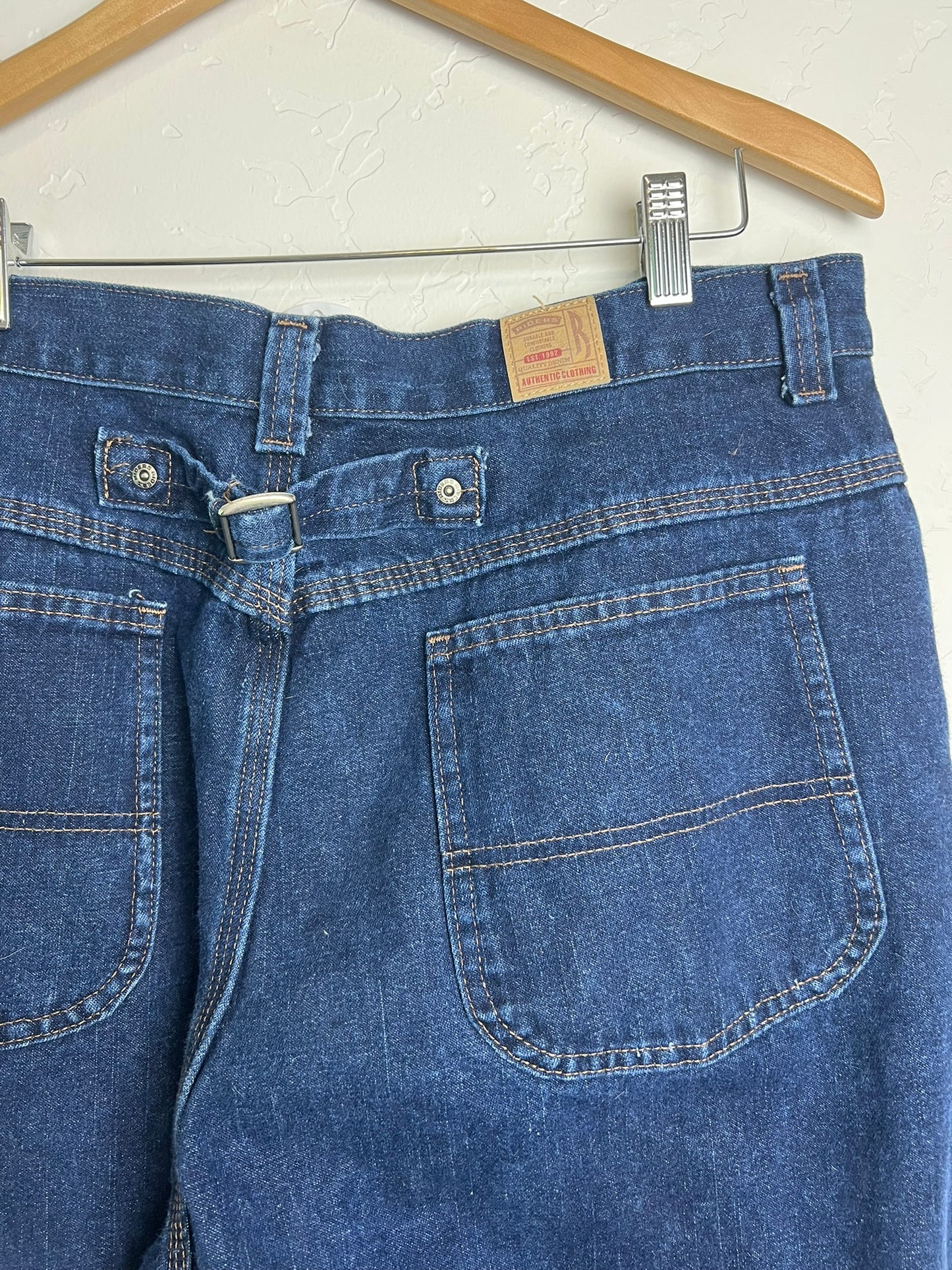 Buckle-Back Western Jeans - Maker Unknown