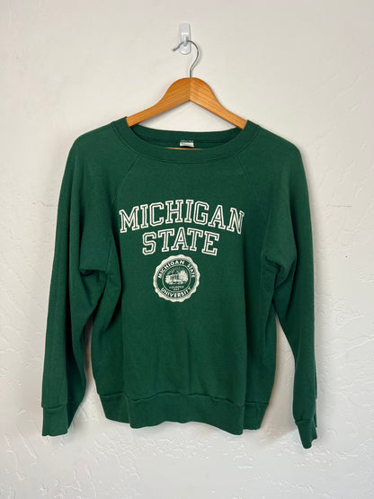 Champion Michigan State University Crewneck Green - L