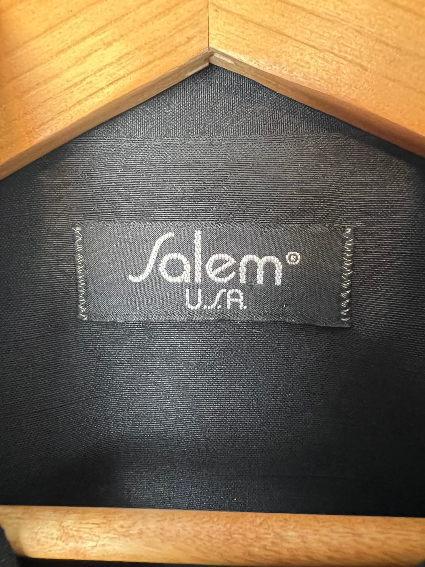 Salem USA Black Mandarin Collar Jacket - S/M