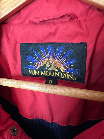 Sun Mountain Navy Golf Windbreaker with Red Lining - Size XL