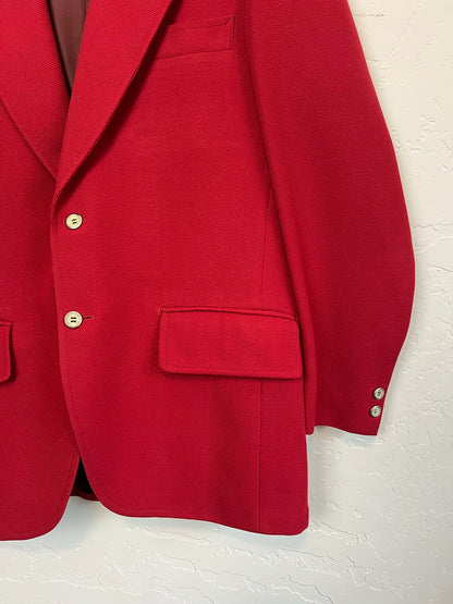 Munsingwear Forge LTD Red Double Knit Blazer - Size 42