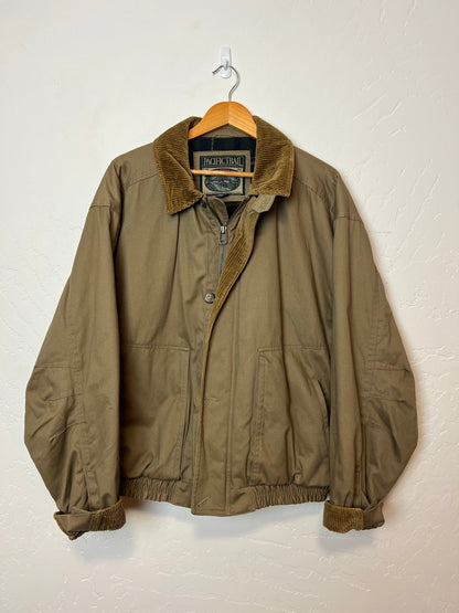 Pacific Trail Olive Field Jacket with Plaid Flannel Lining - Size XL