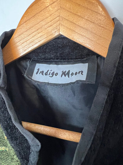 Indigo Moon Velvet Patchwork Art Jacket - L