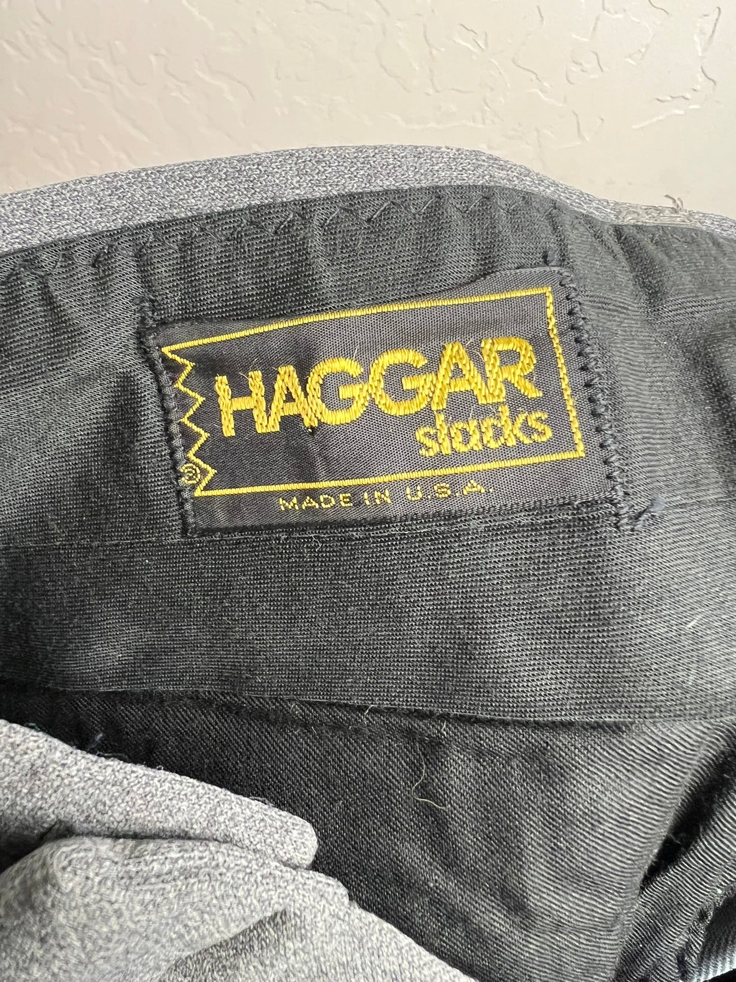 Haggar Charcoal Slacks - 36