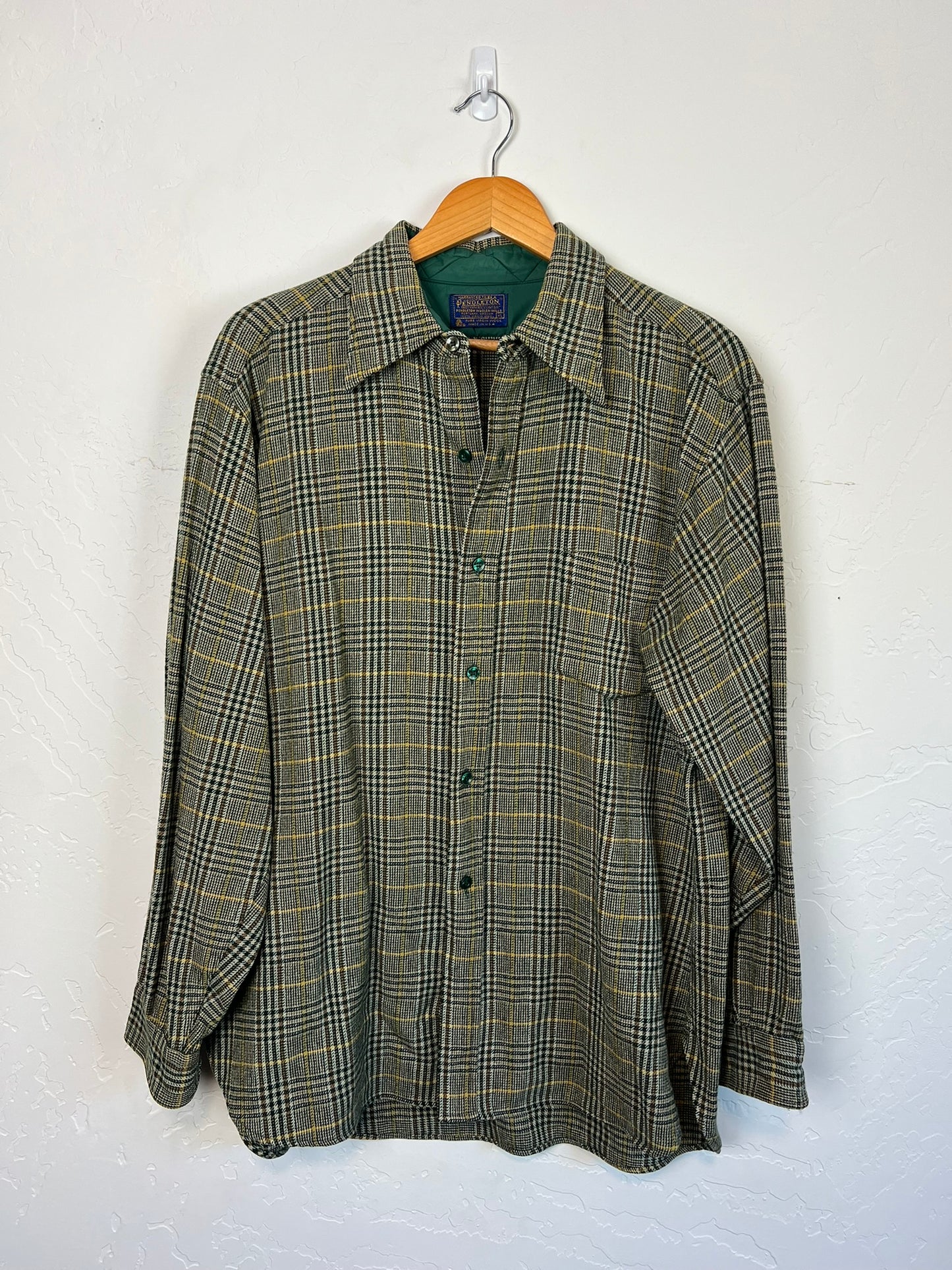 Pendleton Wool Shirt Glen Plaid - XL